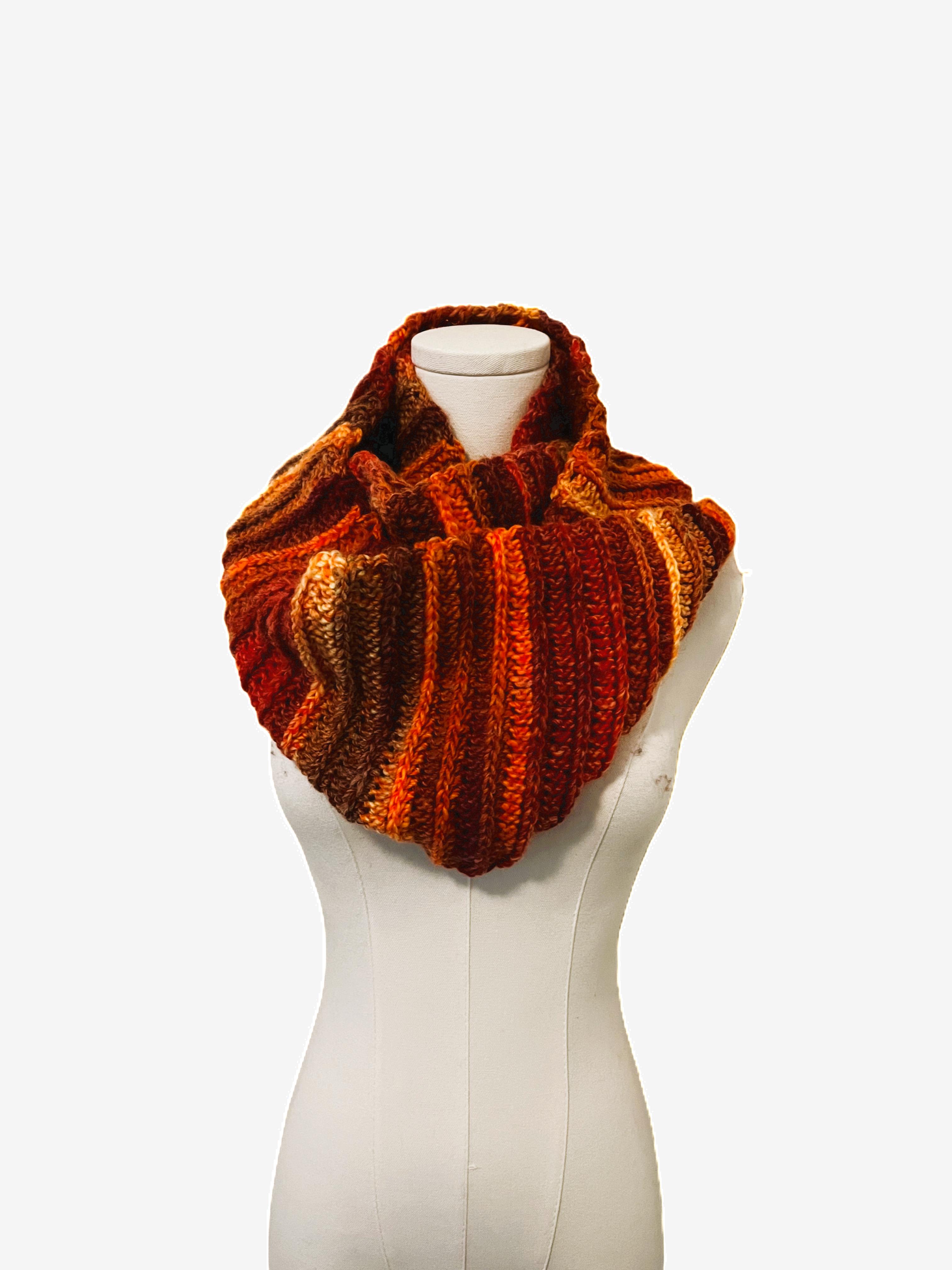 Autumn Leaves Infinity Scarf thumbnail 3