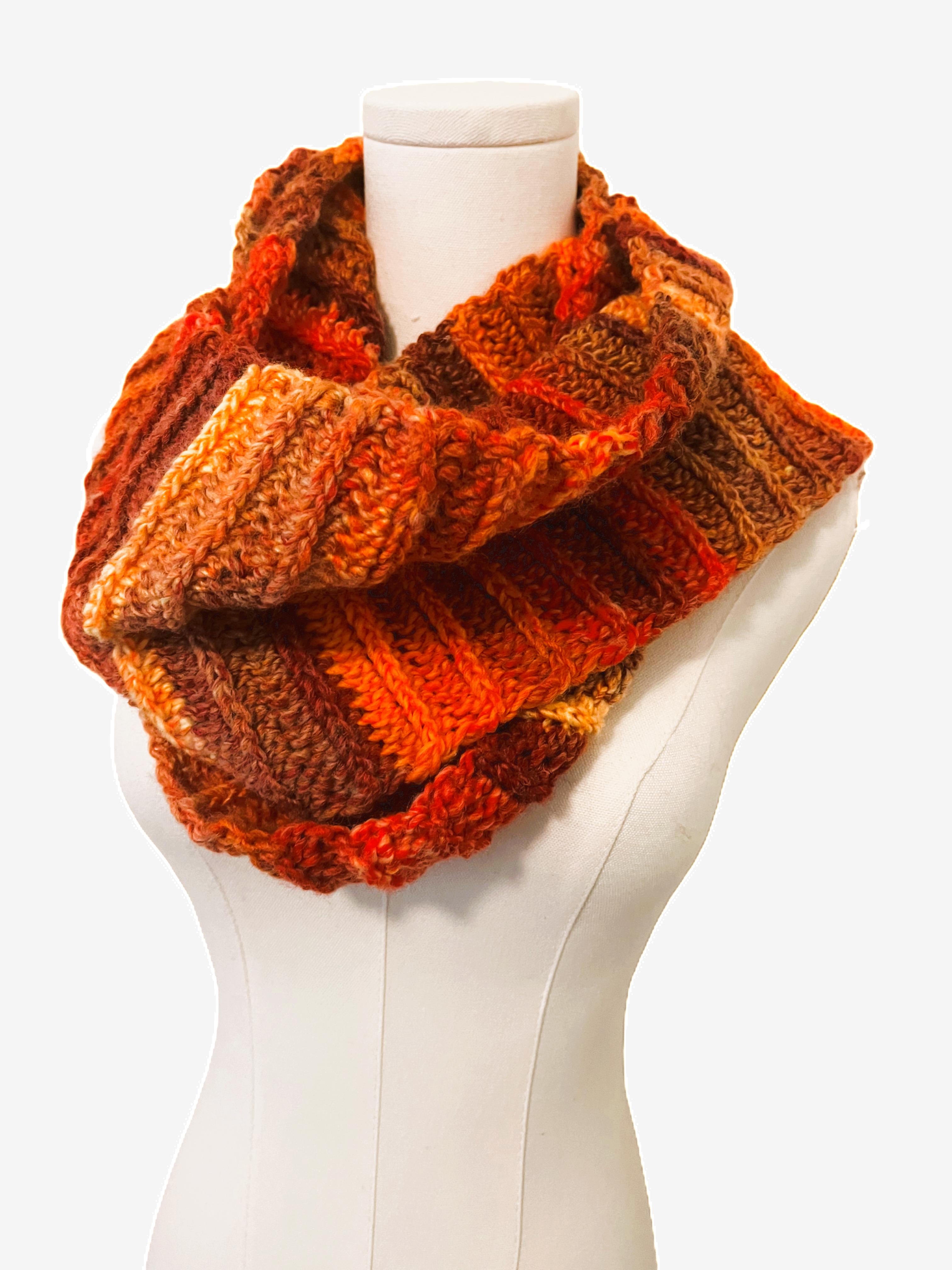 Autumn Leaves Infinity Scarf thumbnail 4