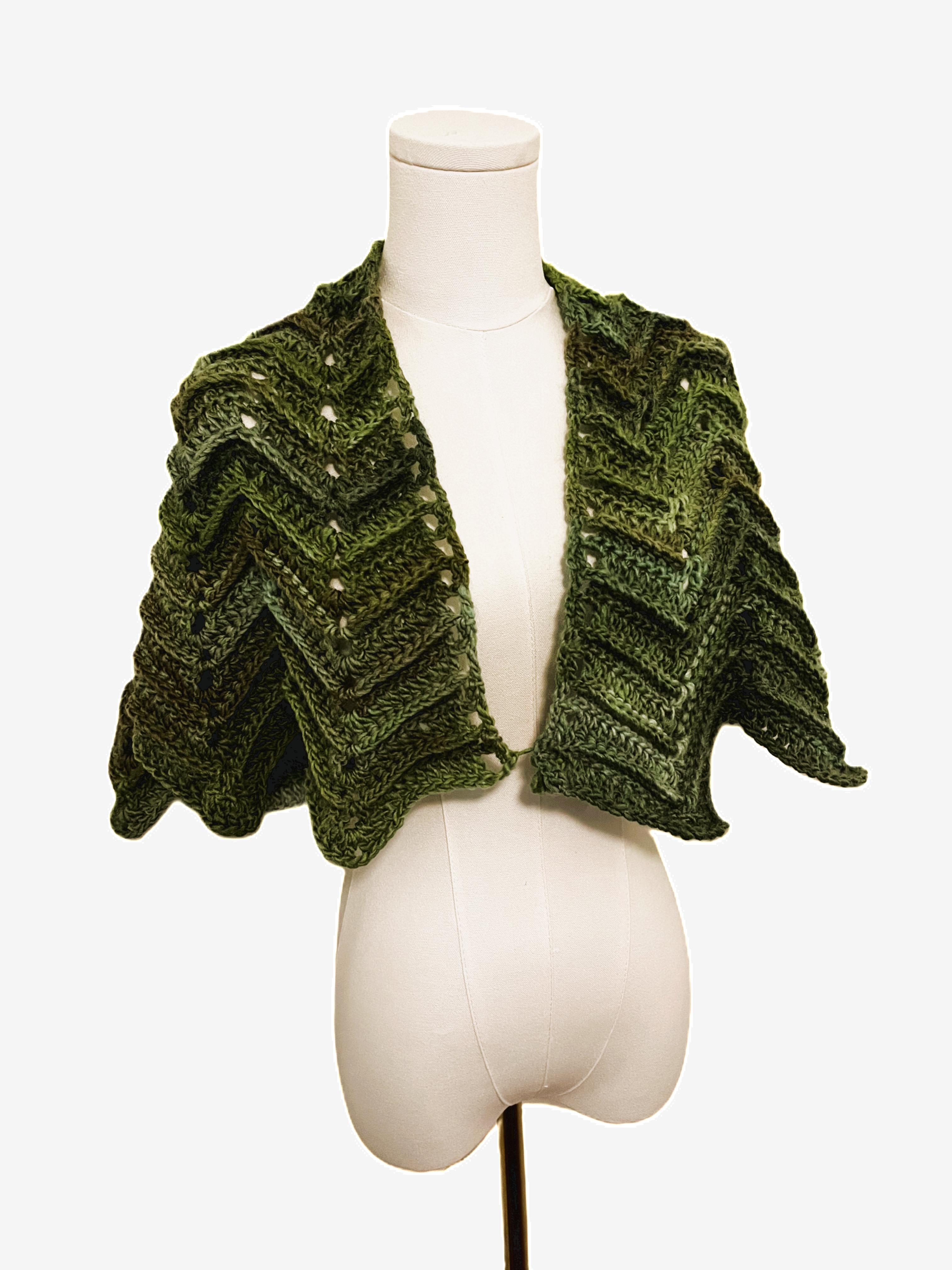 Forest Chevron Shawl