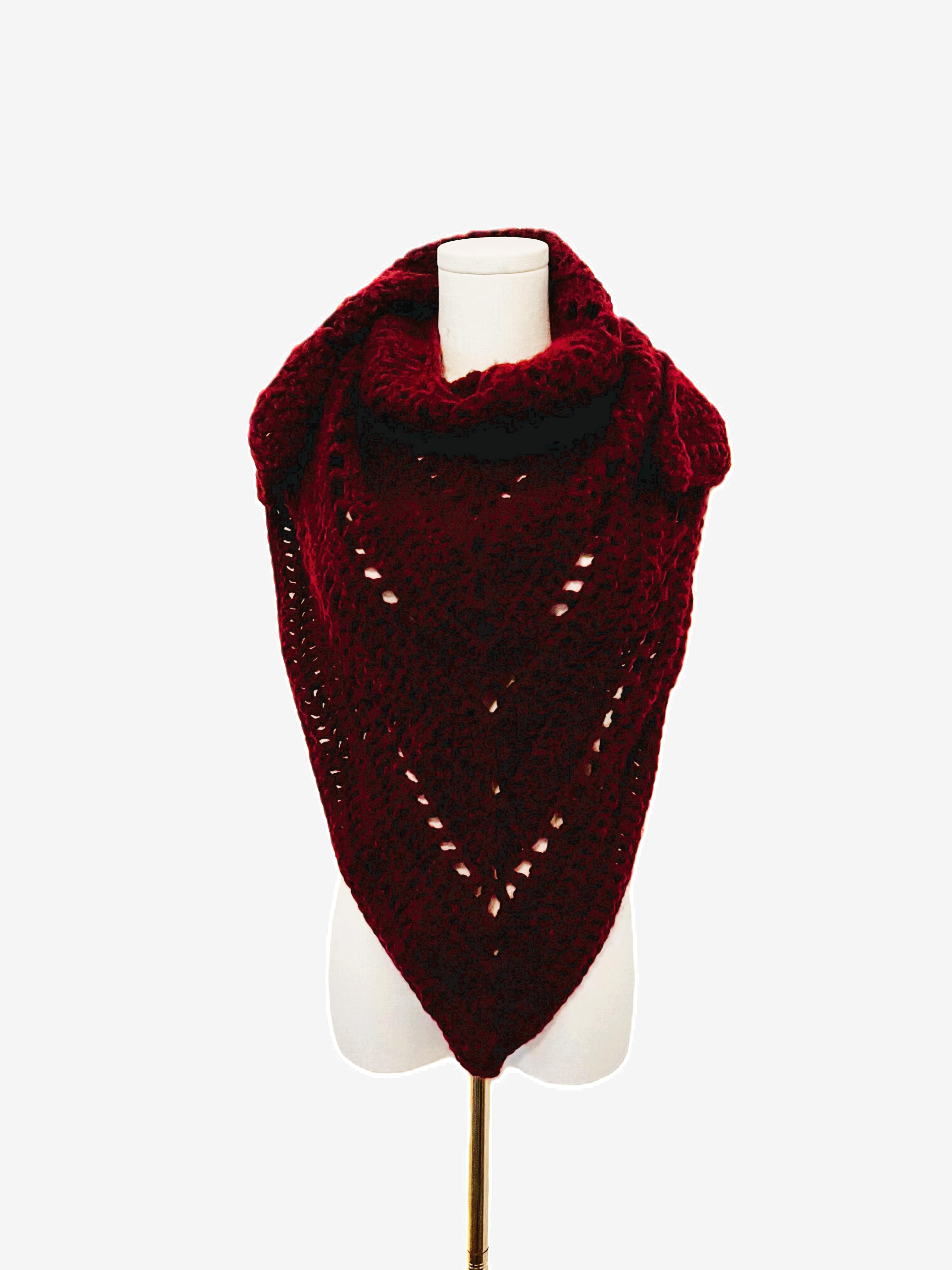Maroon Moon Shawl