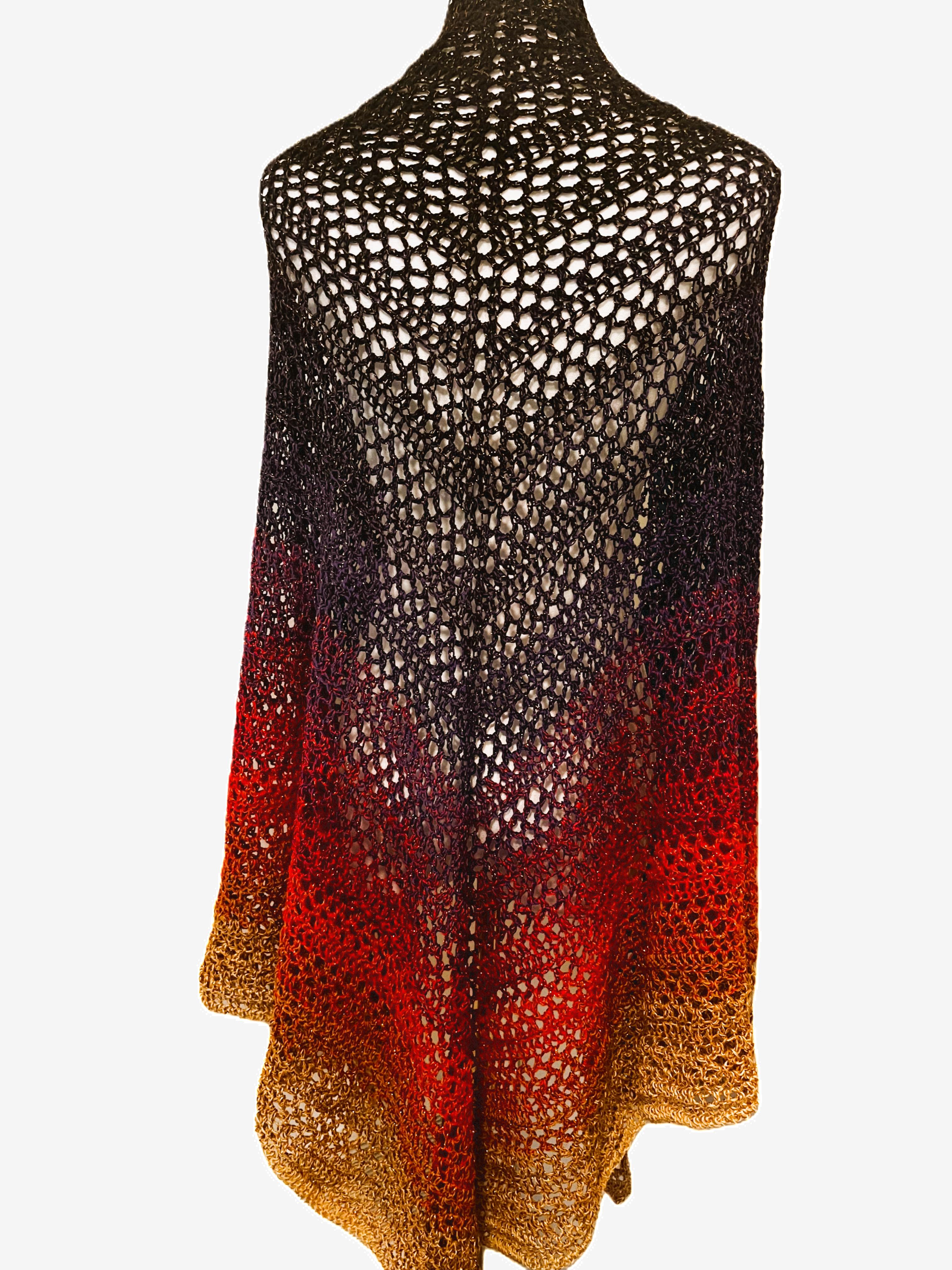 Sunset Glitter Shawl thumbnail 2