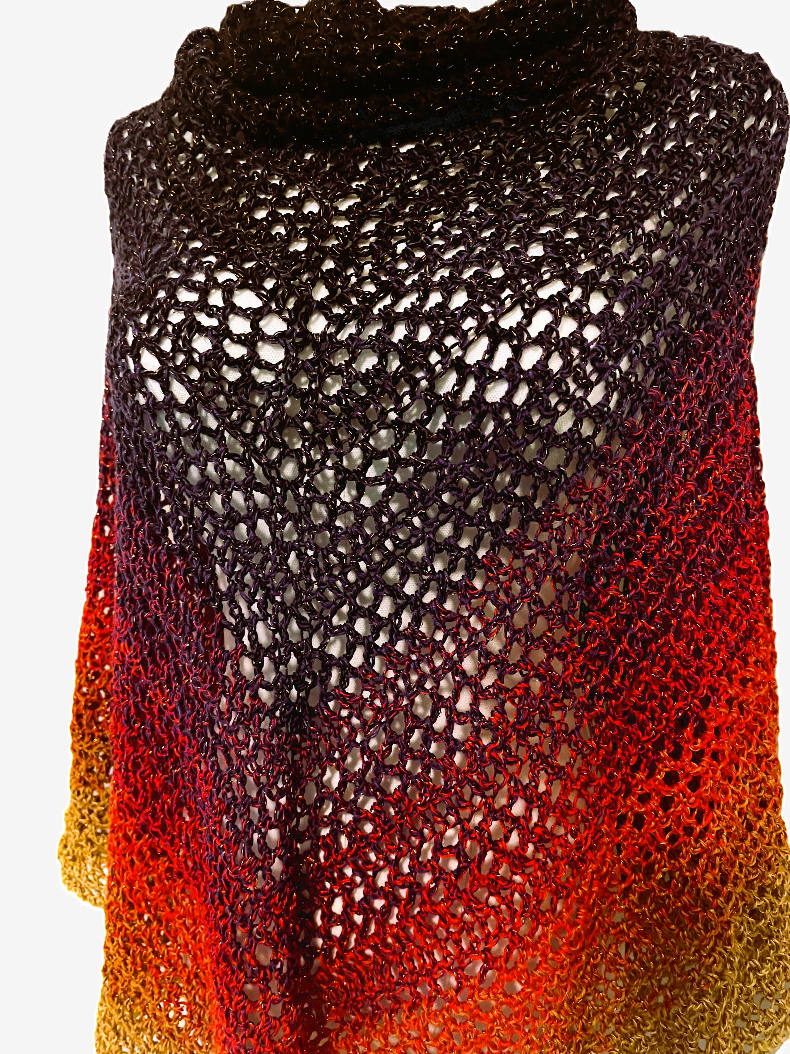 Sunset Glitter Shawl thumbnail 3