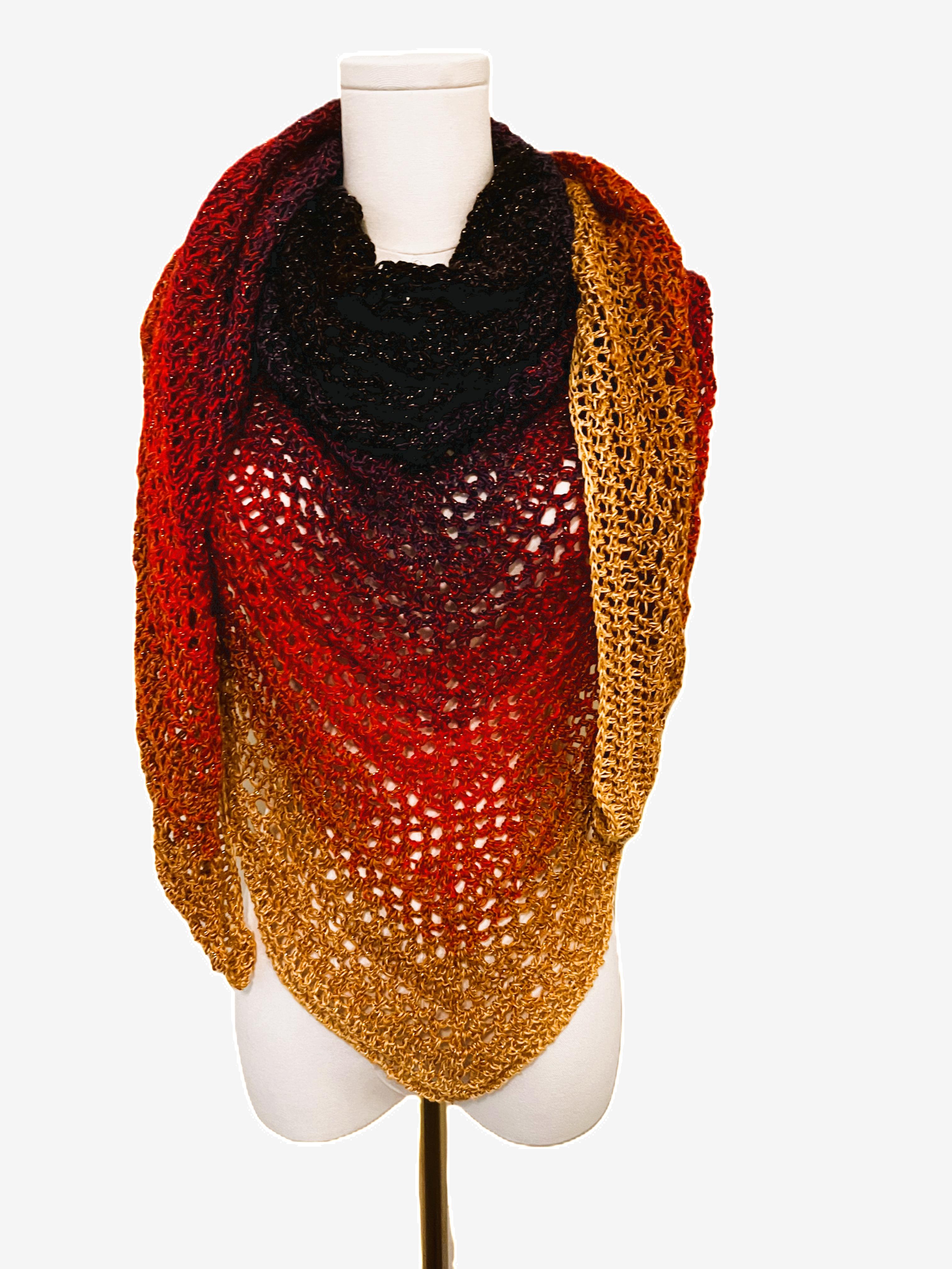 Sunset Glitter Shawl thumbnail 4