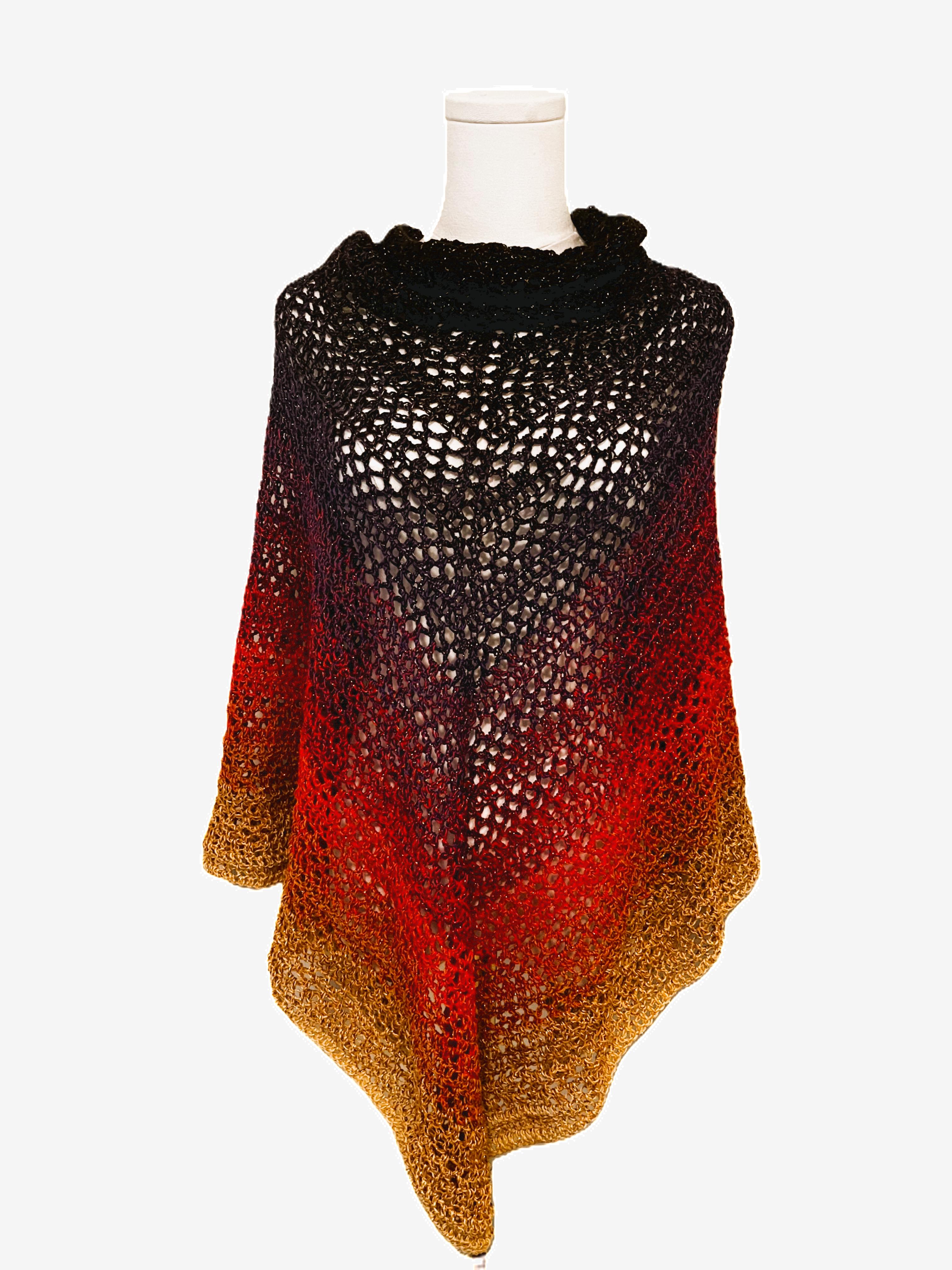 Sunset Glitter Shawl thumbnail 5