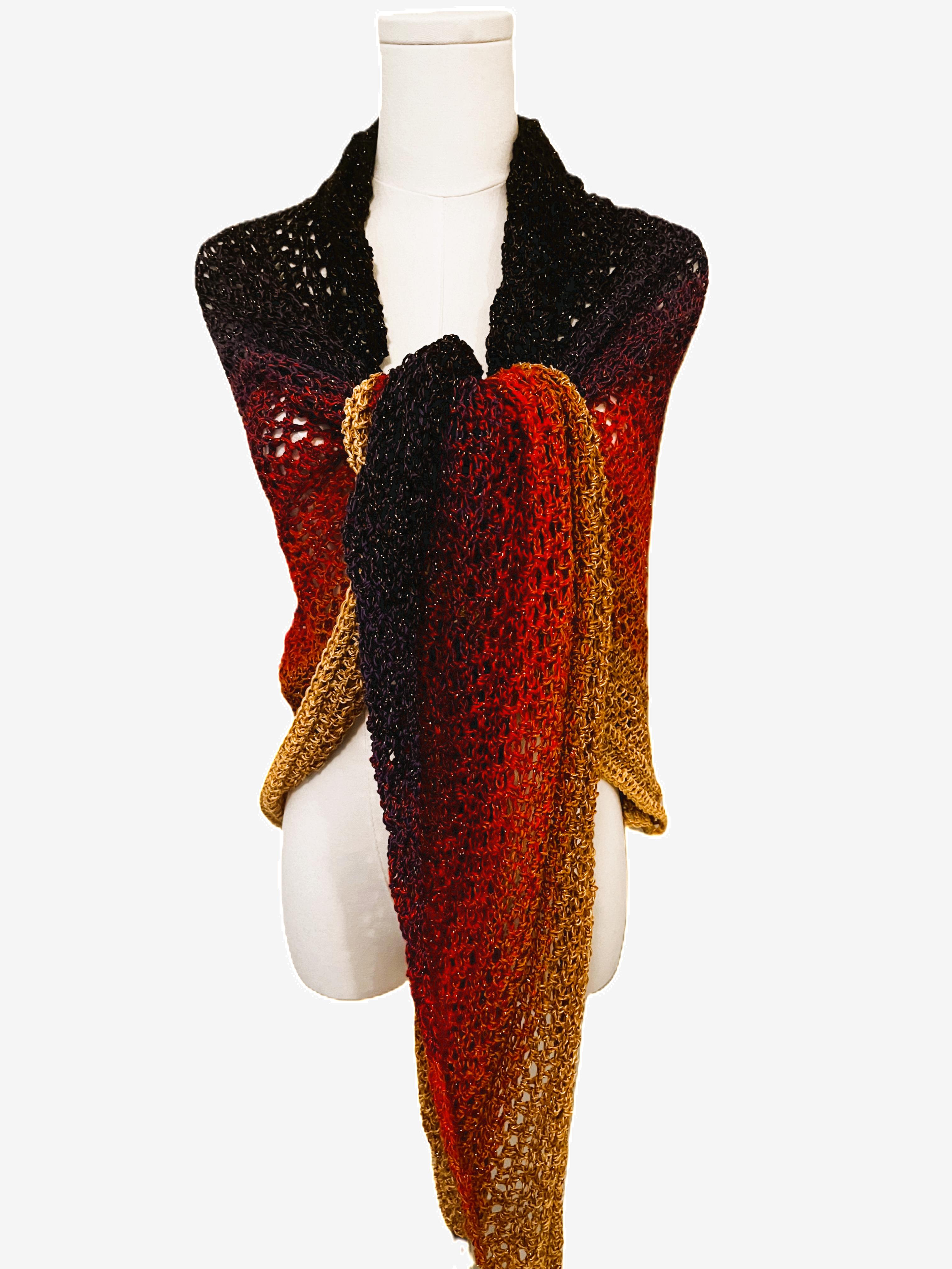 Sunset Glitter Shawl thumbnail 6