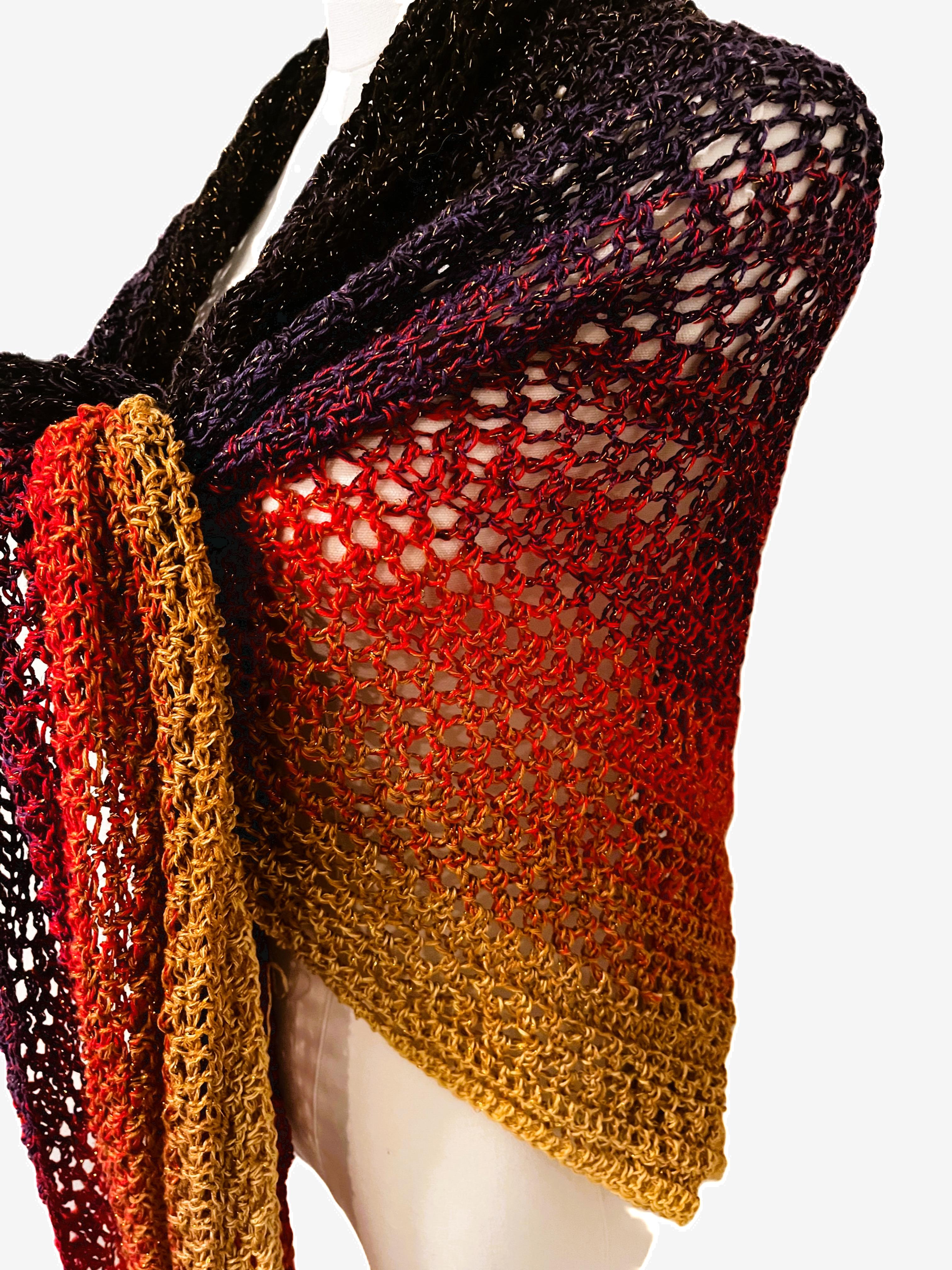 Sunset Glitter Shawl thumbnail 7