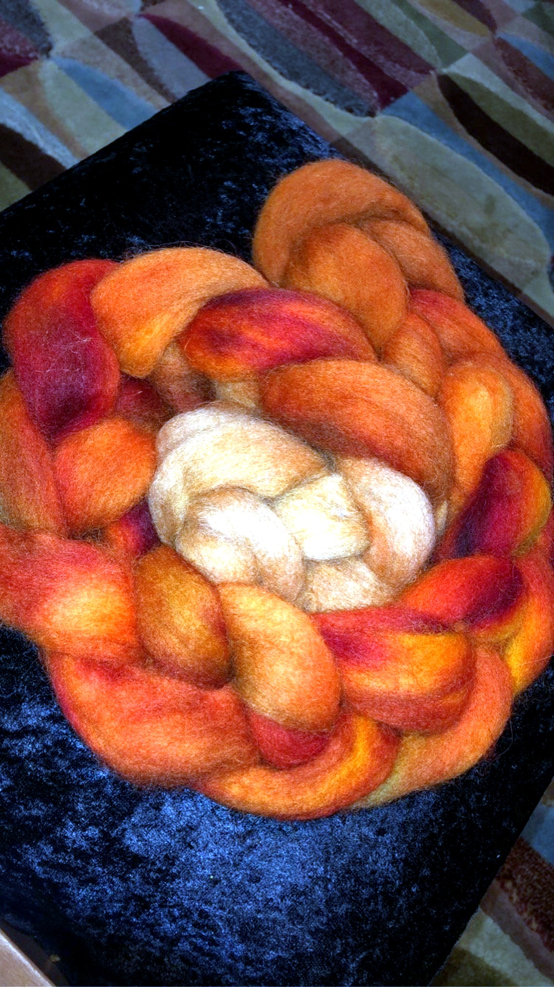 Autumnal Hand-dyed Cheviot Wool
