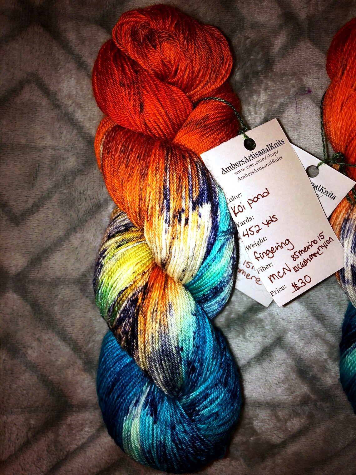 Koi Pond MCN Hand-dyed Hand-spun thumbnail 2