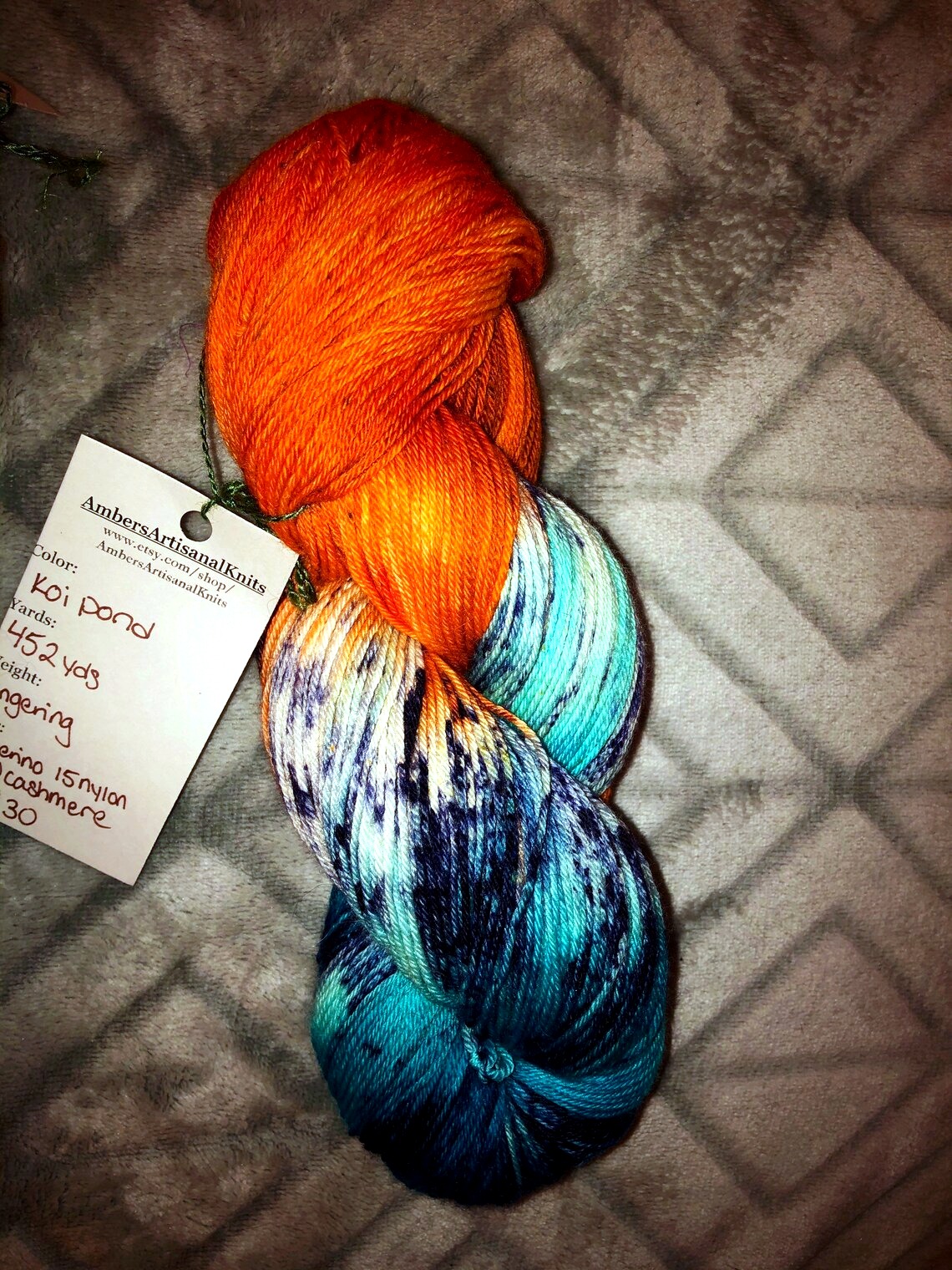 Koi Pond MCN Hand-dyed Hand-spun thumbnail 4