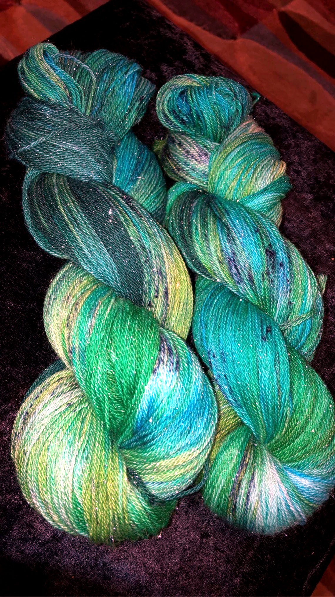 Mermaid Waves Hand-dyed Hand-spun thumbnail 2