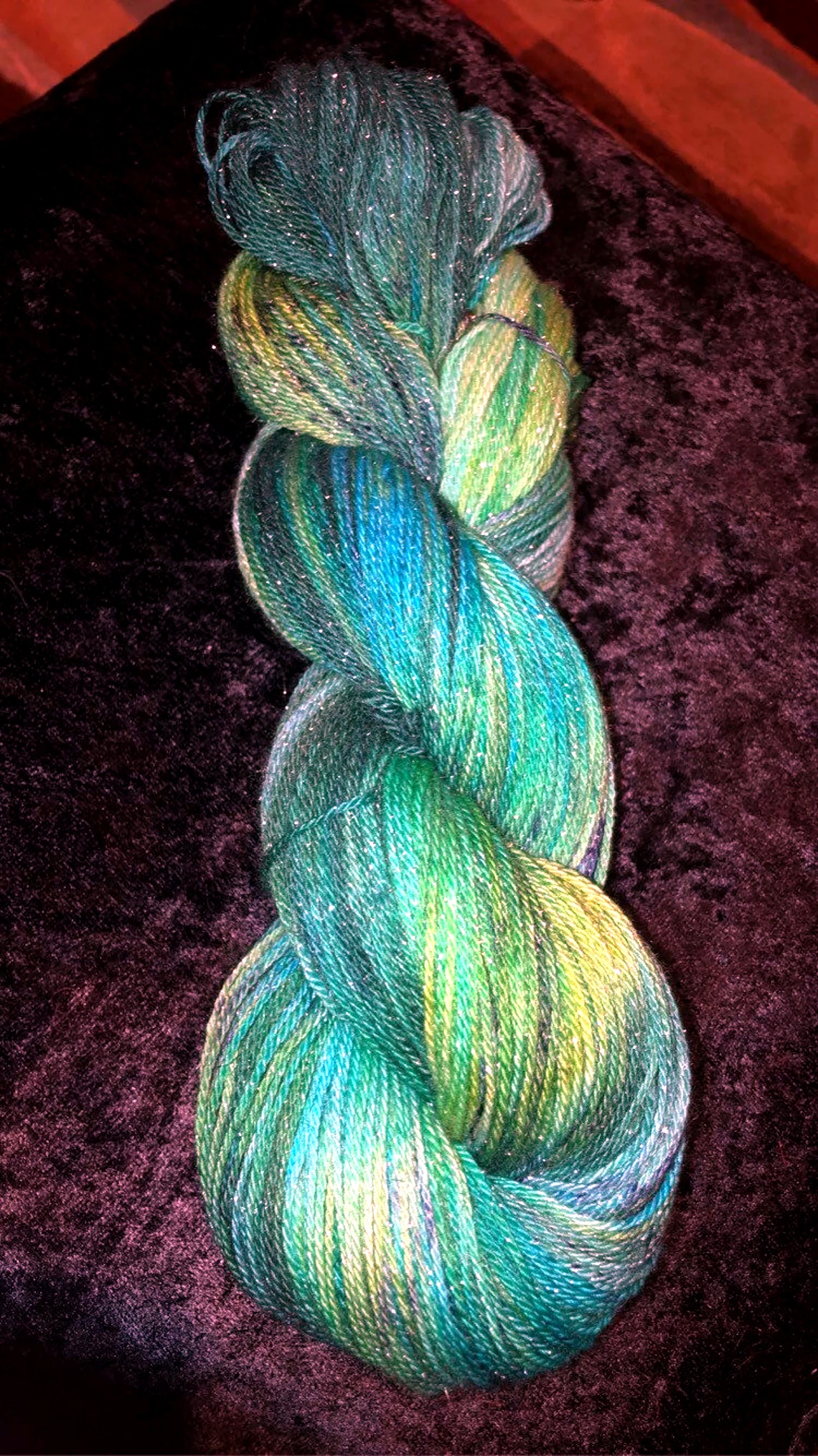 Mermaid Waves Hand-dyed Hand-spun thumbnail 4