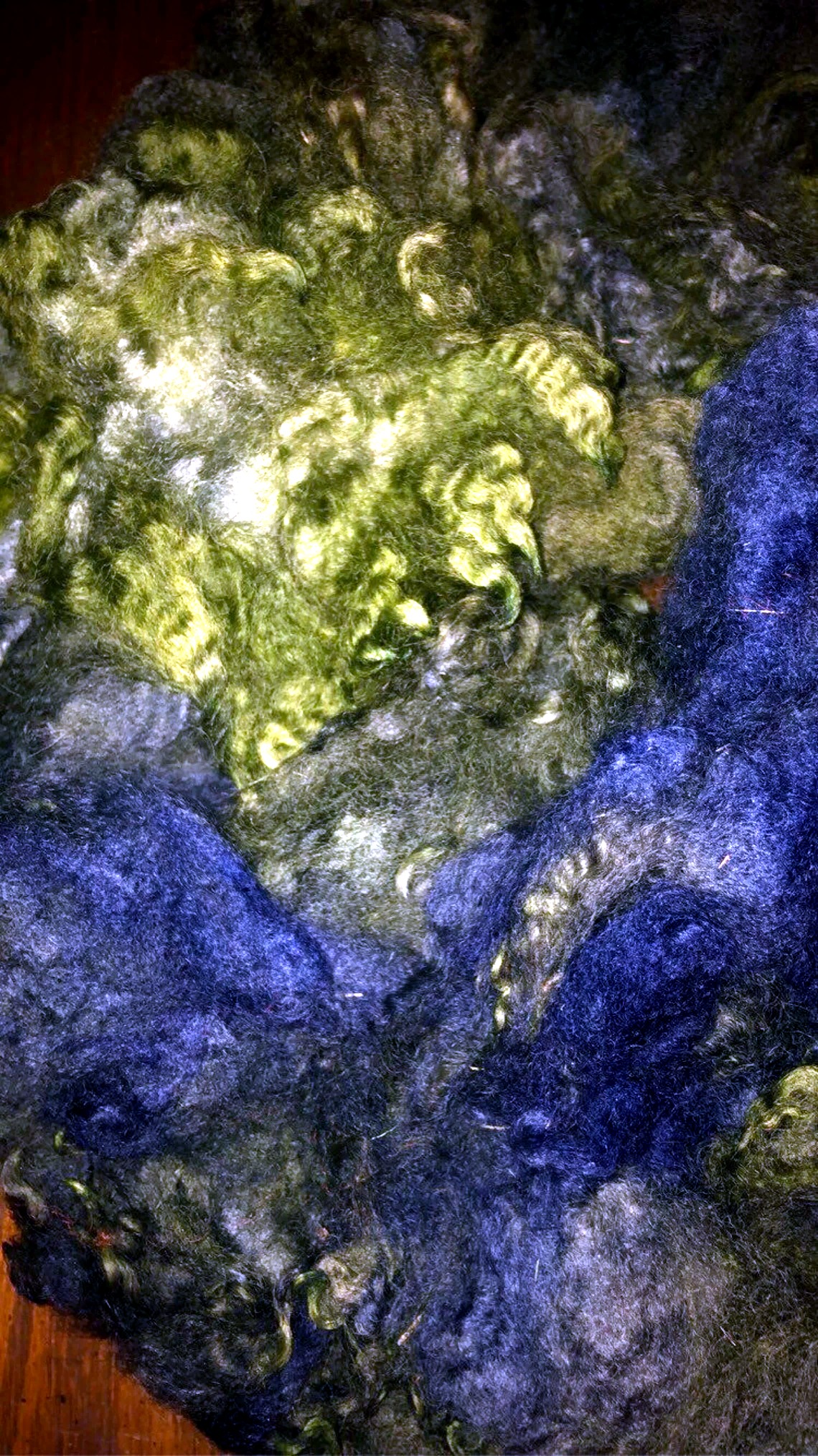 Rainforest Hand-dyed Romney Wool